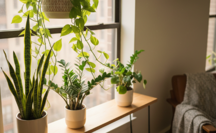 apartment plants for low sunlight spaces