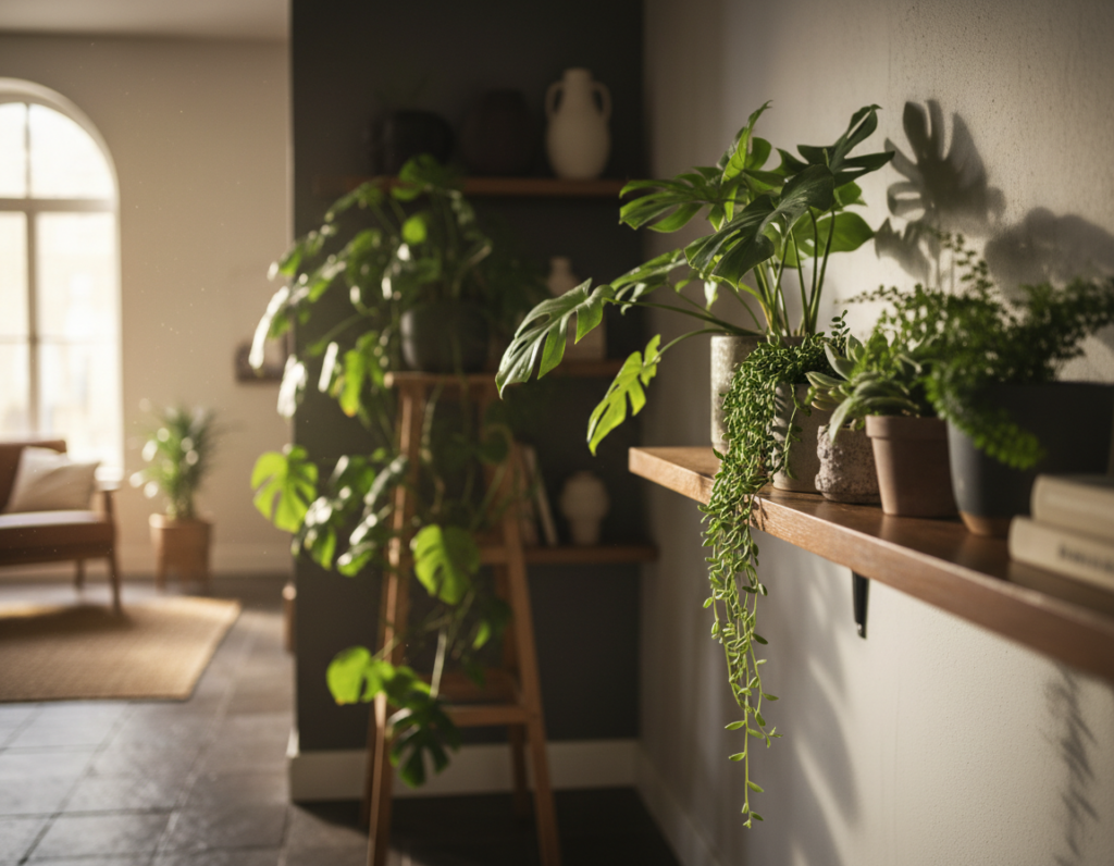 Dark Corners in Apartments That Can Still Become Beautiful Green Spaces