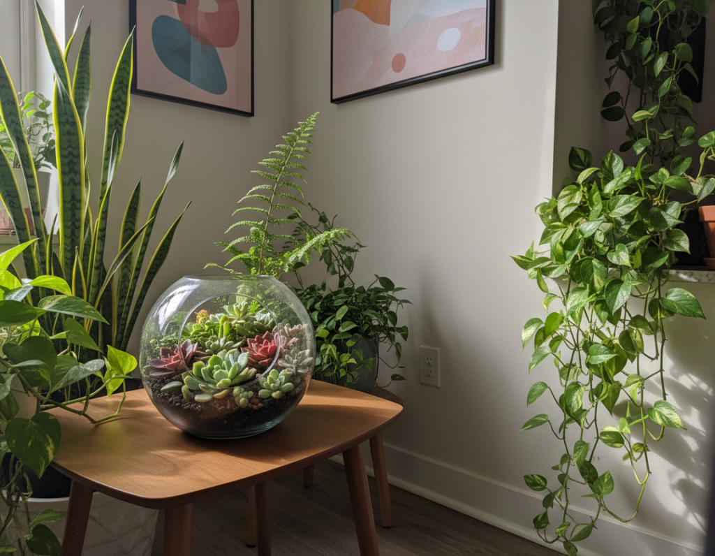 Tiny Apartment Corners That Become More Beautiful With Small Greenery