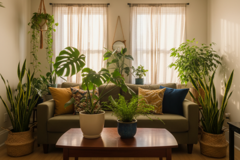 how plants improve apartment decor