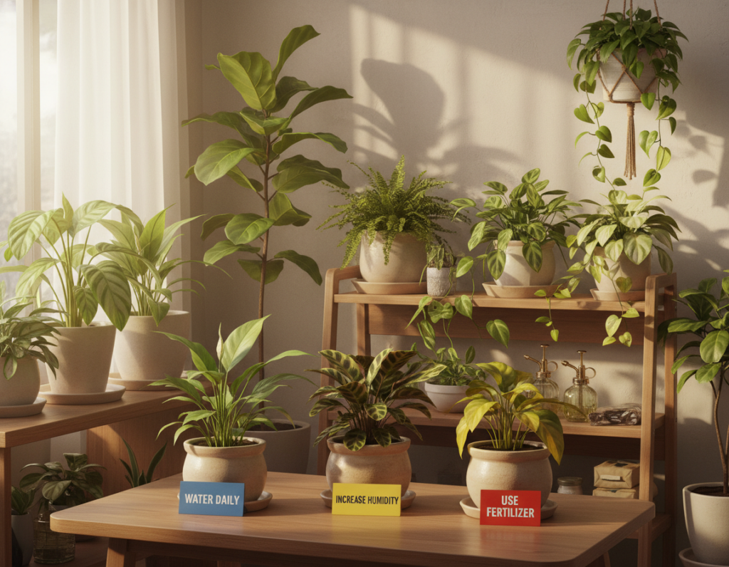 Easy Recovery Steps for Indoor Plants That Look Dry, Weak, and Unhealthy
